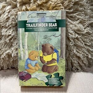 L.L. Bean Trailfinder Bear outdoor adventures puzzle 250 pc- open box bag sealed